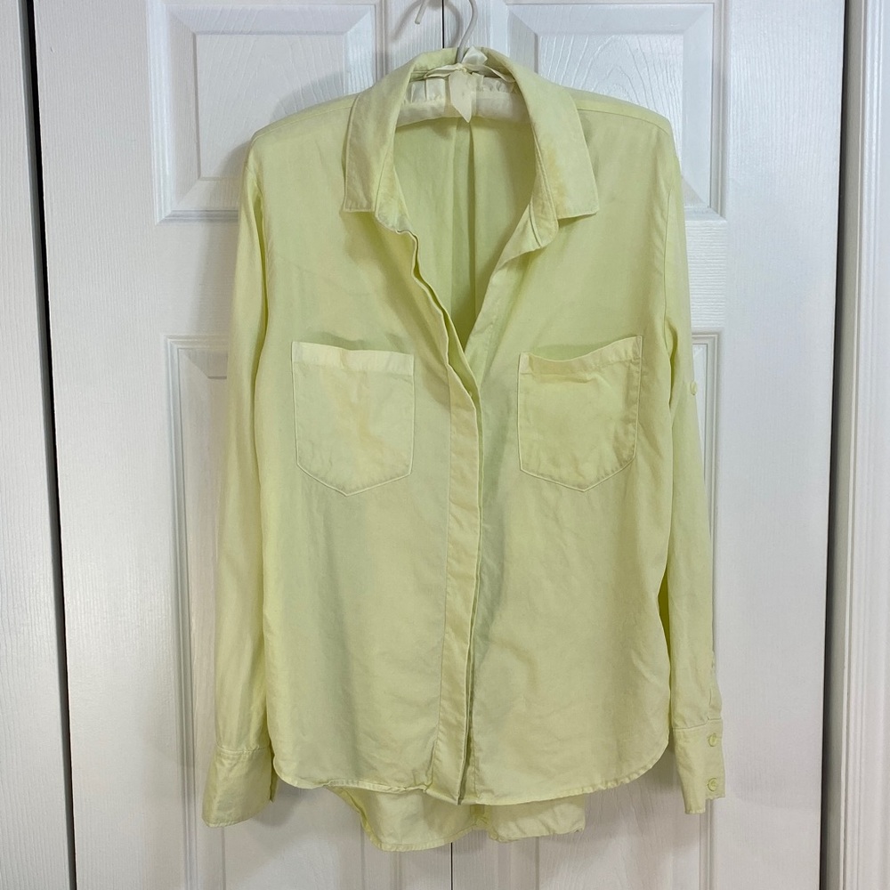 4 for $25 - Cloth & Stone Acid Washed 100% LYOCELL Button Down Shirt, M